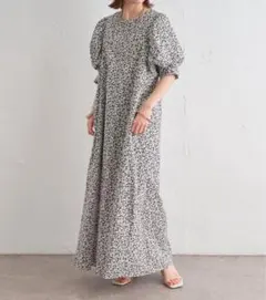 omekashi 小花ビッグスリーブワンピースのサムネイル