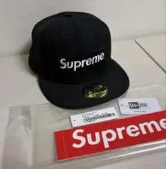 Supreme Box Logo Mesh New Era 7 5/8 黒