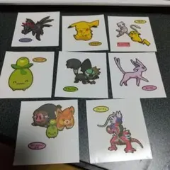 8枚セット　ポケットモンスター　ポケモンパン　シール