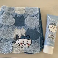 新品★タグ付き　ちいかわ　ハチワレちゃん　ハンドタオル　ハンドクリーム