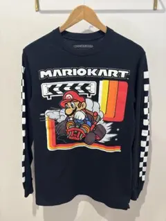 マリオカート2017長袖TシャツロンTチェッカーフラッグアニメゲームシネマ古着