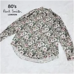 80's✨Paul Smith ポールスミス 花柄/フラワー 総柄　長袖シャツ