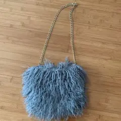 LOWRYS FARM チェーンショルダー　ファーバッグ