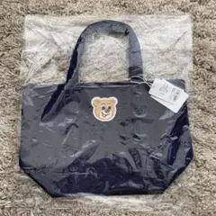 ち*い様 フェイラー　オールドテディトートバック　ネービー　大 ☆すぐ届く☆FEILER オールドテディワッペンビッグトートバッグ