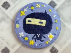 たまごっち 刺繍CANバッジ　ござるっち　缶バッチ