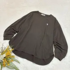 【ユーエスポロアッスン】レディース トレーナー スウェット 長袖 グレー M ○