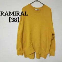 RAMIRAL【38】 マスタード 長袖ニット ゆったり可愛い