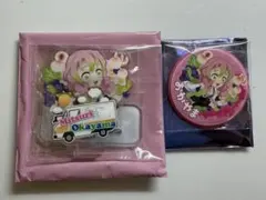 鬼滅の刃 TO GO 岡山 アクリルスタンド 缶バッジ 甘露寺蜜璃