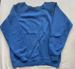 90s USA製 Hanes ラグラン スウェット 青 ブルー