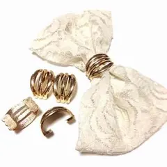 即買いOK！１０個バレッタ、バナナクリップ等パーツ