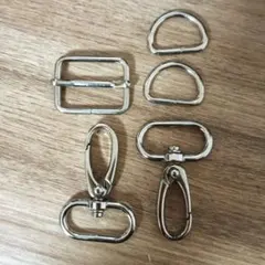 金属製ストラップパーツ5個セット