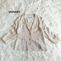 VINVERT テーラードジャケット メッシュ　アイボリー　上品 フォーマルのサムネイル