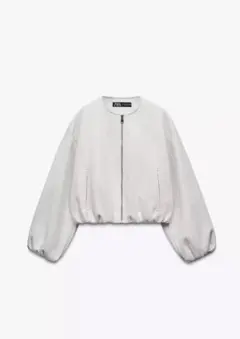 ZARA ソフトストレッチトリムボンバージャケット