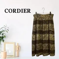 zG1303【XL】CORDIER ロングスカート ペイズリー柄のサムネイル