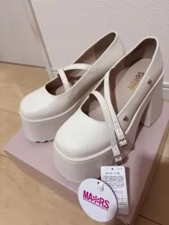 mikiosakabe 厚底シューズ ホワイト 24cm - メルカリ
