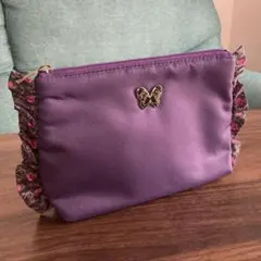 ANNA SUI アナスイ　化粧ポーチ　小物入れ　パープルのサムネイル