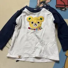 MIKIHOUSE クマ刺繍 長袖Tシャツ70から80