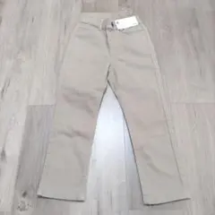 新品　GU　キッズ　 ノビノビストレートパンツ 110 ベージュ