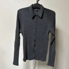 UNIQLO メリノリブポロカーディガン