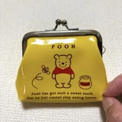 プーさん がま口　コインケース イエロー