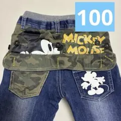 baby doll ミッキー　デニム　100