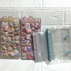 ぷくぷく立体シール A7バインダー セット 推し活 収納 シール帳 かわいい