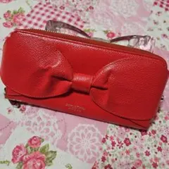 Samantha Thavasa　サマンサタバサプチチョイス　長財布　リボン　赤
