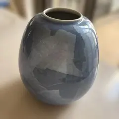 青彩　花生　陶器 花瓶のサムネイル