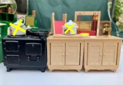 シルバニアファミリー オーブン＆キッチンシンクセット