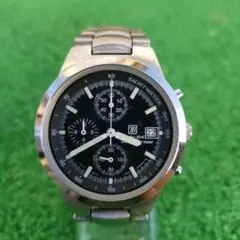 CITIZEN新品電池クロノグラフ ブラック 腕時計