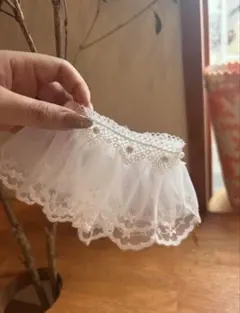 レースパールビブ　ビブ　アクセサリー　犬用アクセサリー