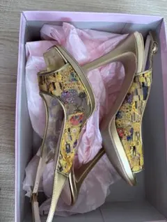 DIANA オープントゥサンダル ゴールド