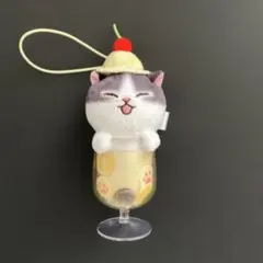 モフサンド　クリームソーダにゃんマスコット