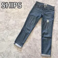 【定番人気♡ダメージ加工】SHIPS シップス デニム ジーンズ ストレート S