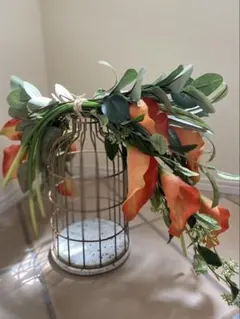 前撮り使用1回 オーダーメイド クレッセントブーケ＋ブートニア 造花