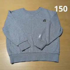 150　トレーナー　男の子　長袖　グレー　HANG TEN