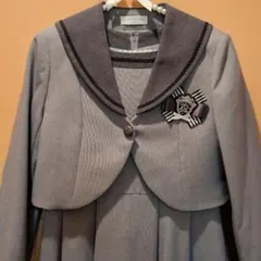 【美品】セーラーカラーボレロ&半袖ひざ丈ワンピース 卒服 卒業式 発表会
