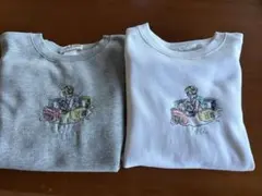 LEFT ALONE★レフトアローン刺繍トレーナー 2枚セット ★2色