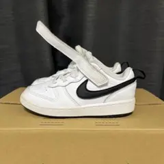 Nike ホワイト/ブラック スニーカー ベルクロ　15cm