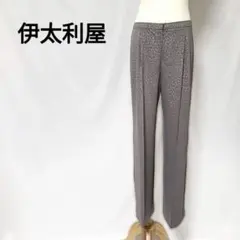 伊太利屋 ヒョウ柄 ラインストーン付き ストレッチパンツ サイズ9のサムネイル