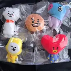 BTS　BT21 ぬいぐるみ・マスコット 5体セット