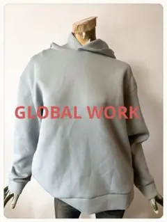 ☘️T21497☘️GLOBAL WORK ライトクッションパーカー M