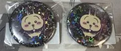 ちいかわ　てんし&あくま　ホログラム缶バッジ　うさぎ