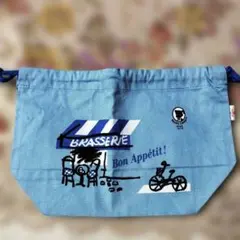OSAMU GOODS 巾着袋 ライトブルー