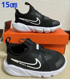 ⑤新品ナイキNIKE☆フレックスランナー15㎝ブラック/ホワイトフォト002