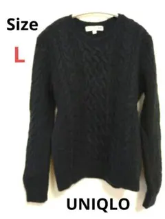 UNIQLO　ケーブルニット セーター (L)
