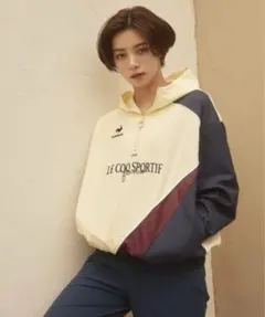 le coq sportif ルコック ロゴ ハーフジップ パーカー ジャージ