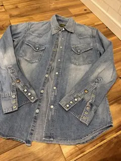 NANO universe ナノユニバース　Wrangler デニム　シャツ