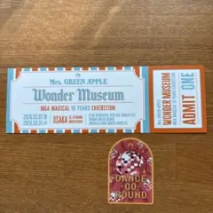 Mrs. GREEN APPLE Wonder Museum 入場券　ステッカー
