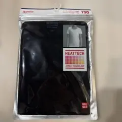 UNIQLO ヒートテック Uネック　半袖　黒　130